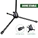 Mugig Boom Microphone Stand, Telescoping Tripod Compact Microphone Stand, 360 Rotate,Portable and Adjustable, Suitable for Performance, Rehearsal and Lecture