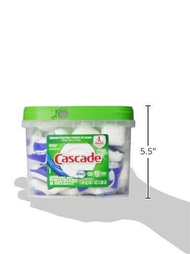 5 Cascade+ActionPacs+Dishwasher+Detergent+Fresh