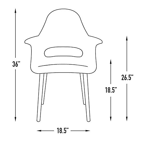 Laura Davidson Furniture Tribeca Organic Arm Chair (Light Grey, 2)