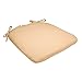 Comfort Classics Set of 4 16W x 17Dx 1.5H Spun Polyester Outdoor SEAT Cushion in Husk Texture Birch Inc.