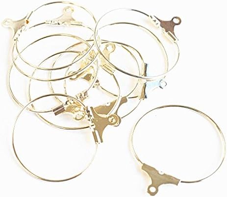 Amazon 手作り工房 My Mama カン付き フープピアス mm幅 銅製 5ペアー10個 ゴールド アクセサリーパーツ 通販