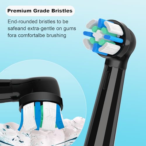 10PCS Toothbrush Replacement Heads Compatible with Oral B iO 10 9 8 7 6 5 4 3 Series Electric Toothbrush, Compatible with Oral B iO Brush Heads,io Toothbrush Head,Black