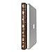 GMYLE Book Case Vintage for MacBook Pro 15 inch/Pro Retina 15 inch - Brown PU Leather Zipped Case Cover (Not fit for New Macbook Pro 15 inch 2016 A1707)