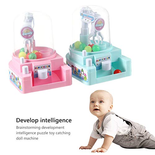 Claw Machine, AOLVO Mini Grabber Toy Cute Claw Machine Playset Crane Game Machine for Kid, Best Birthday Christmas Gift Toy for Intelligence Development (Random Color)