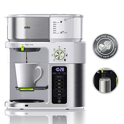 Braun MultiServe Coffee Machine 7 Programmable Brew (10Cup), White