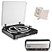 Audio Technica AT-LP60BK Turntable (Black) w/ Knox Vinyl Brush & Extra Stylus
