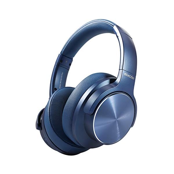 Wireless-Noise-Cancelling-Headphones-Bluetooth-50-Mixcder-E9-PRO-Foldable-Over-Ear-Headset-with-Microphone-Quick-Charge-aptX-LL-35-Hours-Playtime-Blue Mixcder Wireless Noise Cancelling Headphones Bluetooth 5.0, E9 PRO Foldable Over Ear Headset with Microphone, Quick…