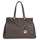 Da Milano Women's Shoulder Bag (Taupe) (LB-3742SS17_TAUPE_WAX)