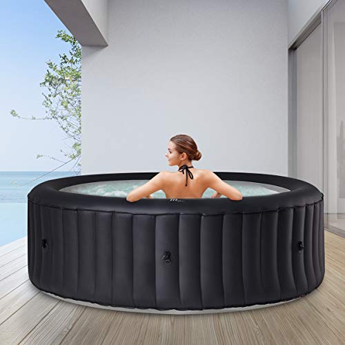 Miweba MSpa aufblasbarer Whirlpool Outdoor Urban Rimba U-RB061 - Für 6 Personen -138 Luftdüsen - M-ONE & Ozon-UV-C…