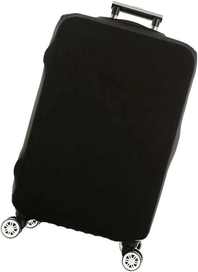 Travel Luggage Suitcase Cover Elastic Dustproof Spandex Protective Anti-Scratch for Carry On 20-28 Inch Luggage (S, Black)