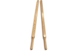 Wheelbarrow Handles 2 Piece Set. 62" Long, Made in Canada, Canadian Ash Hardwood, Clear Lacquered Finish, Undrilled, Replacem