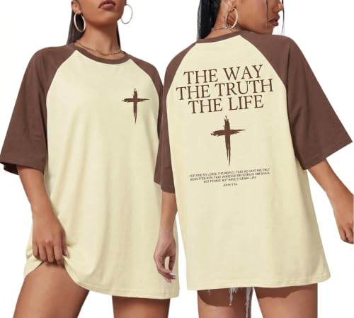 Christian Shirts for Women The Way The Truth The Life Jesus Faith T Shirt at Amazon