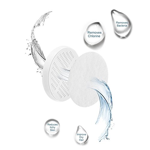 Filtered Shower Head, Couradric 5 Inch Shower Head Water Filter with Removes Chlorine, Hard Water Softener, Improve Dry Hair and Reduces Itchy Skin, All Metal Shower Head