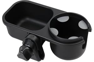 2 in 1 Universal Stroller Cup Holder and Snack Tray, Also for Bike, Wheelchair, Walker, Scooter