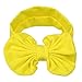 Itaar Baby Girls Headbands Set Turban Knotted Hairband (Bow pure color)