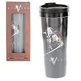 Vikings Floki Travel Coffee Mug - Insulated Tumbler Cup 10 Oz - History Channel TV Show Officially Licensed