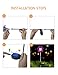 VIBELITE Solar Lights Outdoor,Solar Stake Lights, Life-Size Figurines LED, Dandelion & Lily & Sunflower - Color Changing-3pack