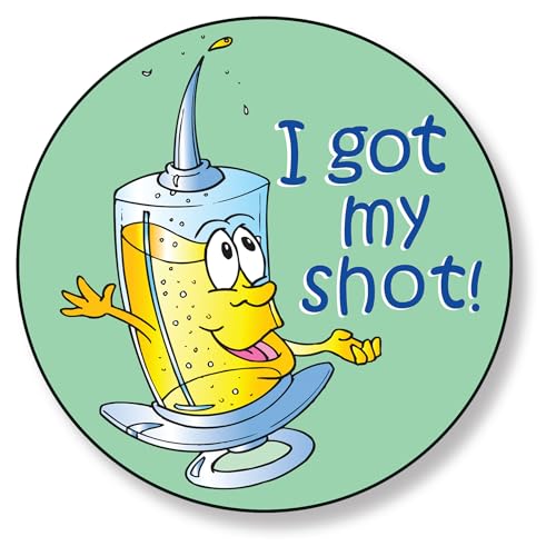 ZOCO - Flu Shot, Vaccine Stickers (400 Count) - I Got My Shot - Vaccination Sticker Roll - Brave Patient Handout for Kids - 2