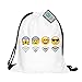 Mani 3D Nylon Drawstring Bags Black Drawstring Backpack String Backpacks Pattern Pull String Backpack