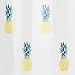 mDesign Pineapple PEVA Shower Curtain, Mold & Mildew Resistant - 72