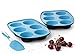 Maxi Nature Silicone Cupcake Pans with Spatula - 2 Pack, Non Stick, Durable, Easy to Clean - Microwave, Dishwasher & Freezer Safe - Silicone Molds for Mini Pies, Tarts, Cupcakes