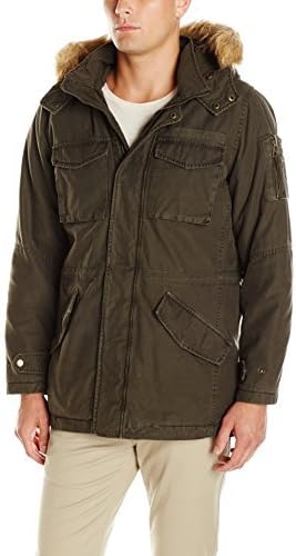 guess men's hooded parka