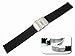 Mens Rubbertech (TM) Silicone Rubber Watchband, 22mm, Stainless Steel Deployment Buckle - by JP Leatherworks