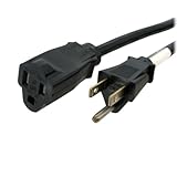 StarTech.com 6 ft Power Extension Cord - NEMA 5-15R to NEMA 5-15P - 14 AWG Power Cable - 125 Volts at 15 Amps - SJT - 6ft (PAC101146)