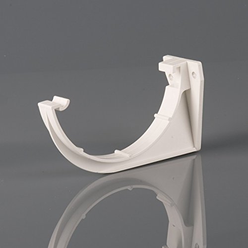 Pack of 3 Three Brett Martin Fascia Brackets for 112mm Roundstyle Half-Round Gutter System White BR043W