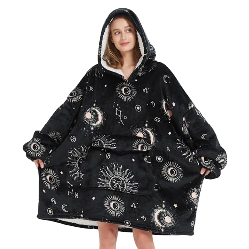Fiosnow Sun and Moon Blanket Hoodie