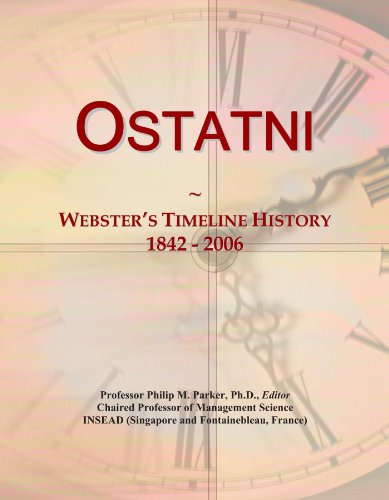 Ostatni: Webster's Timeline History, 1842 - 2006