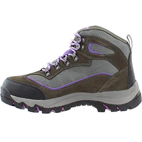 Hi-Tec Women's Skamania Mid Waterproof Hiking Boot, Grey/Viola,11 M US - Thumbnail 3