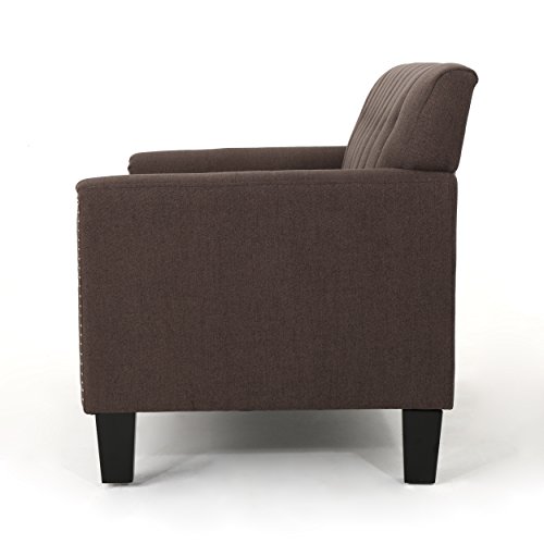 Christopher Knight Home 303937 Jacopo Loveseat, Dark Brown/Dark Brown - Thumbnail 4