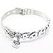 Fanstown Ross accessories handmade titanium letter diamond heart wristband bracelet
