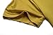 JollieLovin Women's Short Sleeve Loose Fit Flare Hem T Shirt Tunic Top (Yellow, 3X)