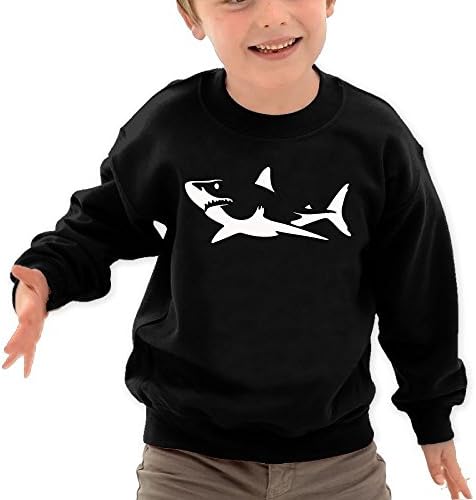Zhangzhaoyin Great White Shark Attack Lovely Cotton O-Neck Pullover Hoddies Sweater For Kid Child Boys Girls