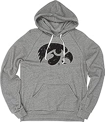 Blue 84 Men's Iowa Hawkeyes Tri-Blend Hoodie