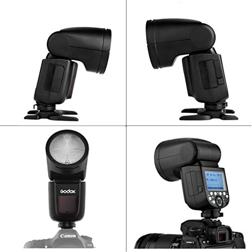 Godox V1F TTL Flash pour Fuji FUJIFILM Caméra 2.4G sans Fil Contrôle Flash de Tête Ronde 1/8000s HSS avec Batterie Lithium Haute Performance pour la Photographie de Studio/Portrait/Mariage - Image 4