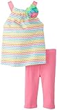 Mud Pie Baby Girls' Colorful Tunic and Legging Set