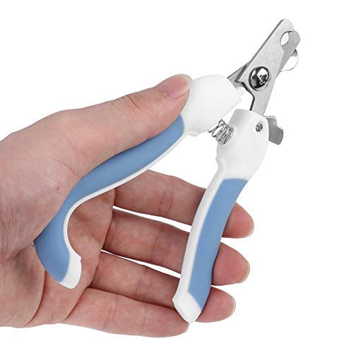 Cat Nail Clippers, Pet Dog Cat Claw Trimmer Stainless Steel Pet Nail Scissors with Professional Nail File Kit for Kittens Puppies Rabbits Other Small Pets(Blue)