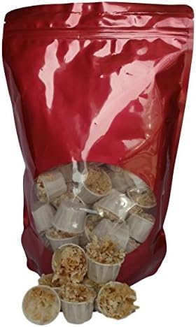 Fire Starter, Quickly and Easily Light Your Fireplace, Stove, Charcoal Grill, Campfire, BBQ Smoker with These All Natural Wood and Wax Firestarter Pods, 32 Cubes in Zip Pouch