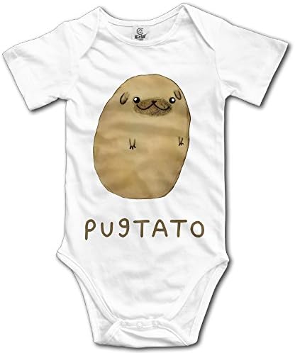 SAMMOI Potato Baby Climbing Clothes Infant Rompers White