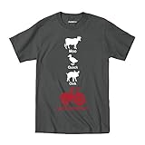 Animals Case IH Tractor Farm Cow Duck Pig Country Rural Kids - Toddler T-Shirt