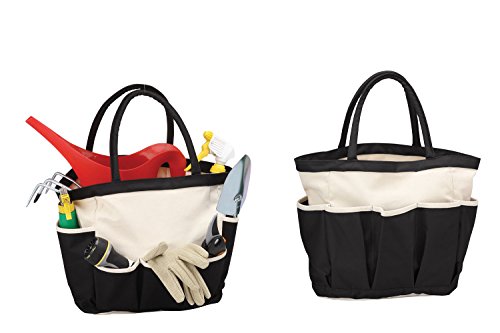 Travelwell Garden Tool Tote Home Organizer -Black