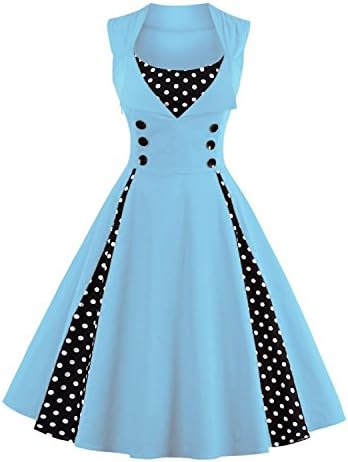 disco dresses for women Classy Floral Sleeveless Party SKYBLUE 3XL