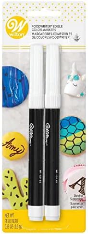 Wilton 609-1192 Black Food Writer Edible Ink Markers, 2 Count (Pack of 1)