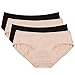 Rael / Hesta Women's Organic Cotton Basic Panties Underwear 4 Pack (Large, 2black/2natural)