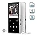 8GB MP3 Music Player with Bluetooth 4.0, 2018 Upgraded Dansrue Portable Digital Music Audio Player with FM Radio/Speaker, HD Sound Quality Earphones, Metal Shell Touch buttons (Expandable Up to 64GB)