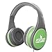 KidRox RS4 Kids Headphones 85dB Volume Limited Adjustable and Safe Hearing Protection Tangle Free Wired On-Ear Earphones for Children Toddler Boys Girls (Green/Gray)