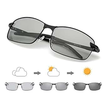 Enafad Glasses Mens Photochromic Sunglasses Polarized